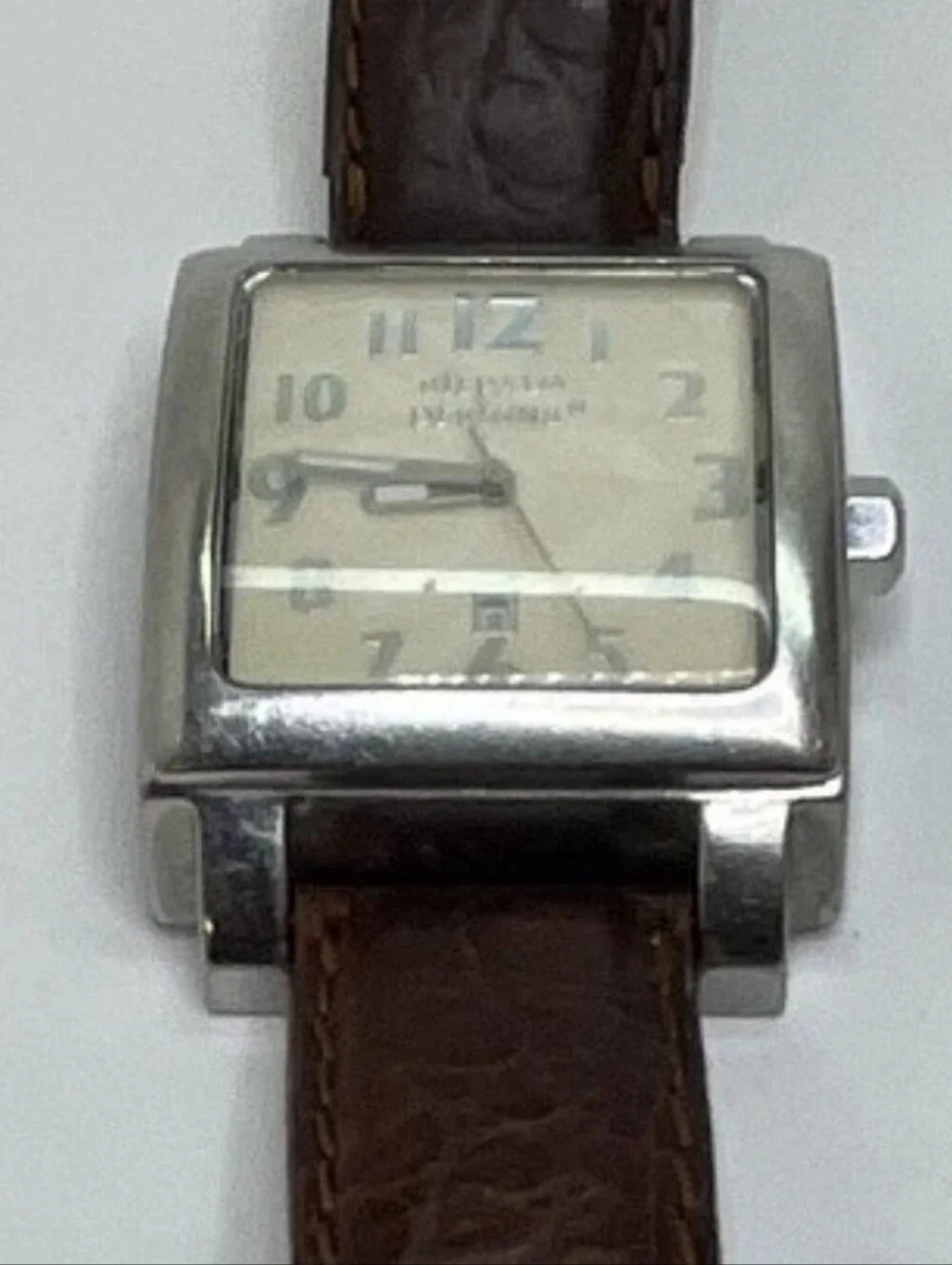 Silpada Retired Ladies Brown Leather Watch T1162